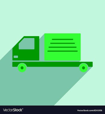 Flat with shadow icon and mobile application vector image