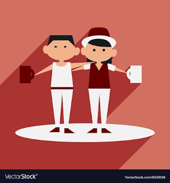 Flat with shadow icon and mobile application vector image
