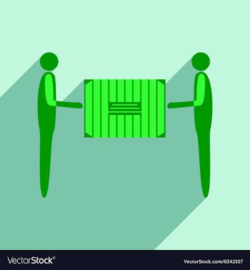 Flat with shadow icon and mobile application vector image
