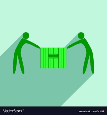 Flat with shadow icon and mobile application vector image