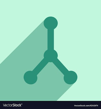 Flat with shadow icon and mobile application vector image