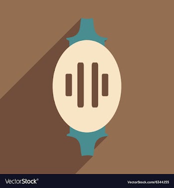 Flat with shadow icon and mobile application vector image