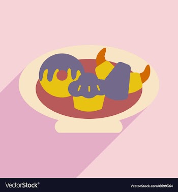 Flat with shadow icon and mobile application vector image