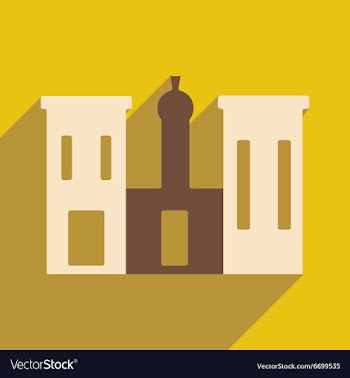 Flat with shadow icon and mobile application vector image