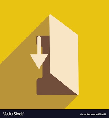 Flat with shadow icon and mobile application vector image