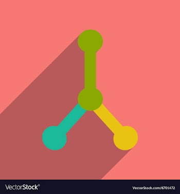 Flat with shadow icon and mobile application vector image