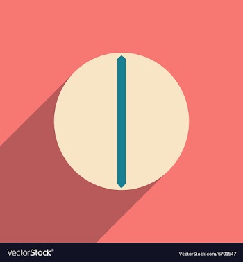 Flat with shadow icon and mobile application vector image