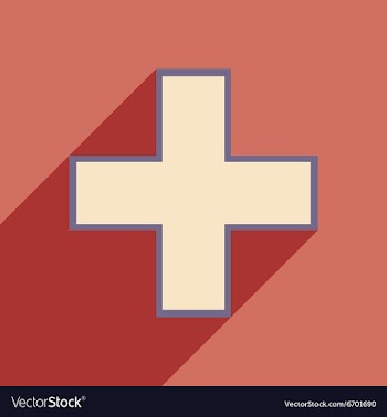 Flat with shadow icon and mobile application vector image