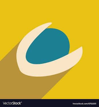 Flat with shadow icon and mobile application vector image