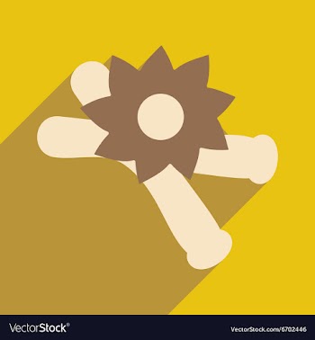 Flat with shadow icon and mobile application vector image