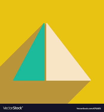 Flat with shadow icon and mobile application vector image