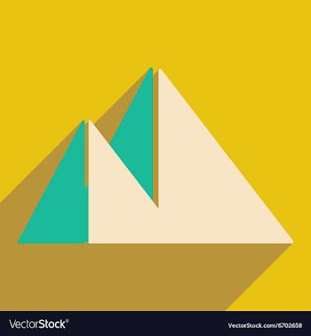 Flat with shadow icon and mobile application vector image