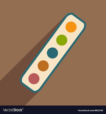 Flat with shadow icon and mobile application vector image