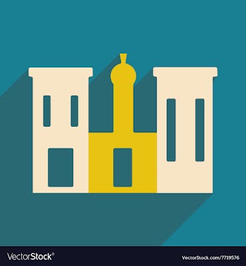 Flat with shadow icon and mobile application vector image