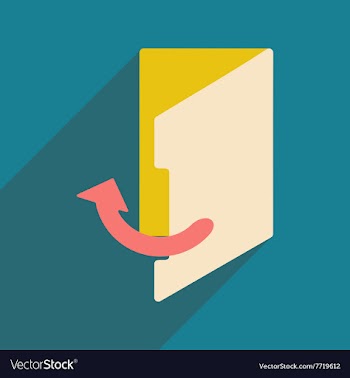 Flat with shadow icon and mobile application vector image