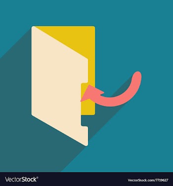 Flat with shadow icon and mobile application vector image