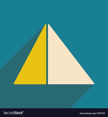 Flat with shadow icon and mobile application vector image