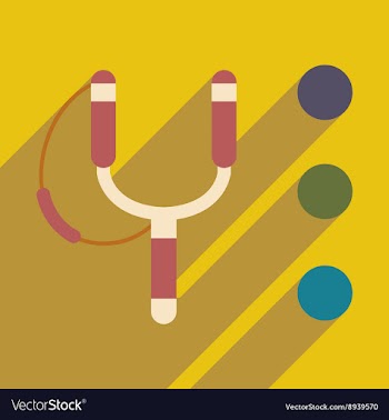 Flat with shadow icon and mobile application vector image