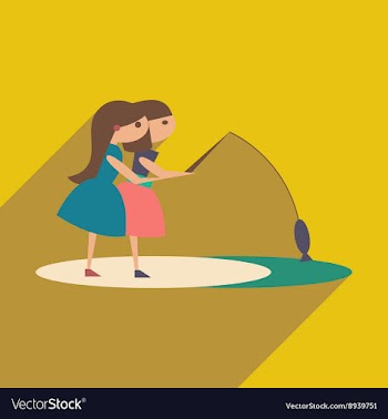 Flat with shadow icon and mobile application vector image