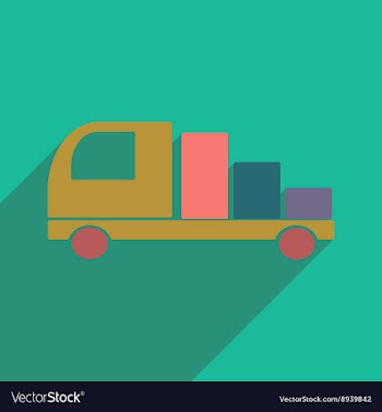 Flat with shadow icon and mobile application vector image