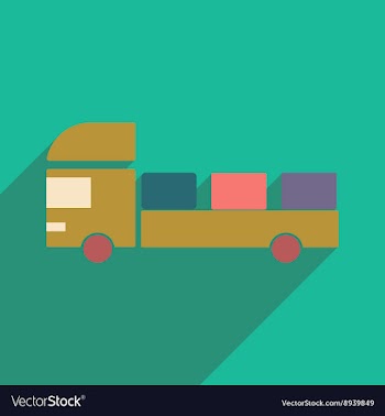 Flat with shadow icon and mobile application vector image