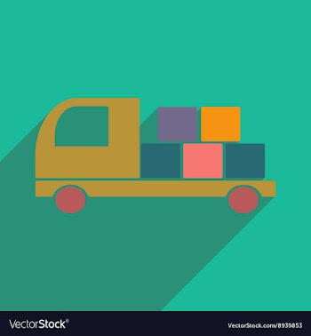 Flat with shadow icon and mobile application vector image