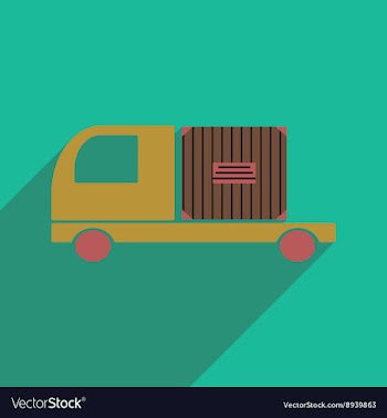 Flat with shadow icon and mobile application vector image