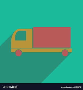 Flat with shadow icon and mobile application vector image