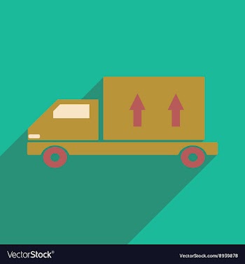 Flat with shadow icon and mobile application vector image