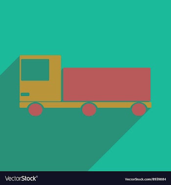 Flat with shadow icon and mobile application vector image