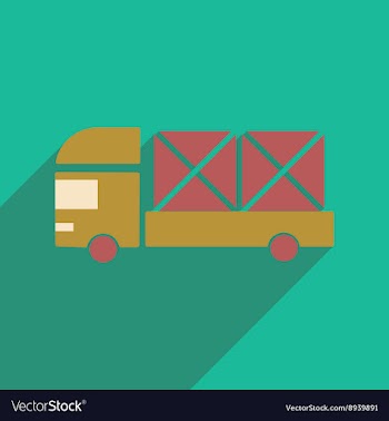 Flat with shadow icon and mobile application vector image