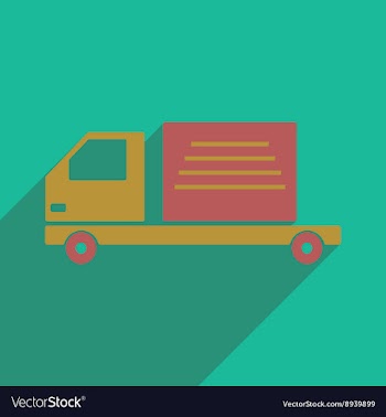 Flat with shadow icon and mobile application vector image