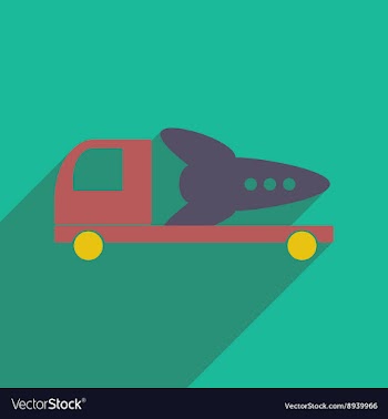 Flat with shadow icon and mobile application vector image