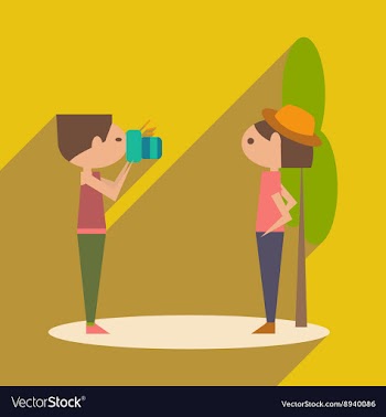 Flat with shadow icon and mobile application vector image