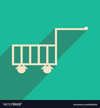 Flat with shadow icon and mobile application vector image