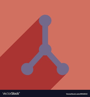 Flat with shadow icon and mobile application vector image