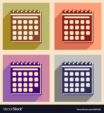 Flat with shadow icon and mobile application vector image