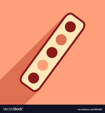Flat with shadow icon and mobile application vector image