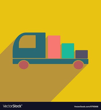 Flat with shadow icon and mobile application vector image