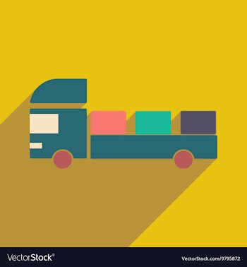 Flat with shadow icon and mobile application vector image