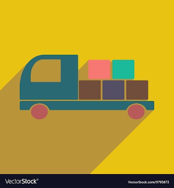 Flat with shadow icon and mobile application vector image