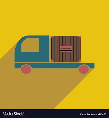 Flat with shadow icon and mobile application vector image