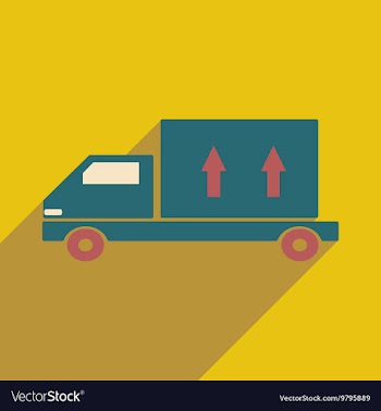 Flat with shadow icon and mobile application vector image