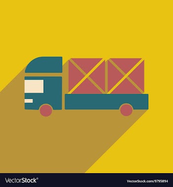 Flat with shadow icon and mobile application vector image