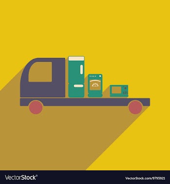 Flat with shadow icon and mobile application vector image