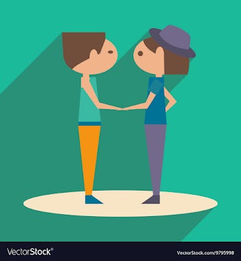 Flat with shadow icon and mobile application vector image