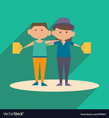 Flat with shadow icon and mobile application vector image