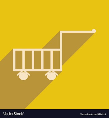 Flat with shadow icon and mobile application vector image
