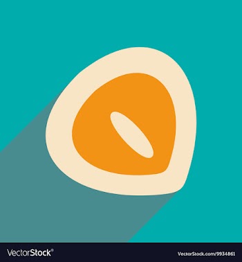 Flat with shadow icon and mobile application vector image