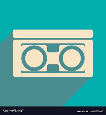 Flat with shadow icon and mobile application video vector image